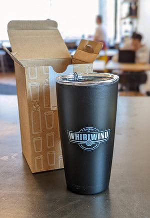 Miir 16oz tumbler with Whirlwind Coffee logo.